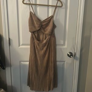 Twist front cut out dress